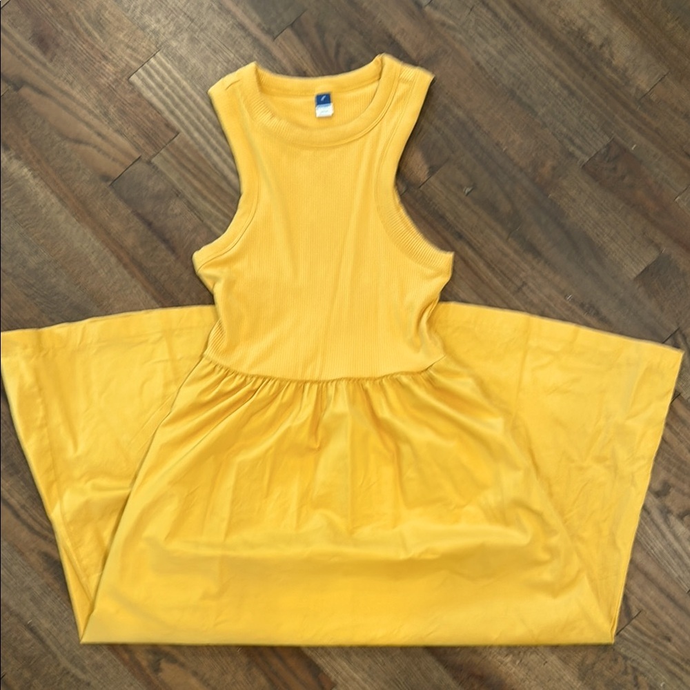 Old Navy Yellow High Low Halter Sundress